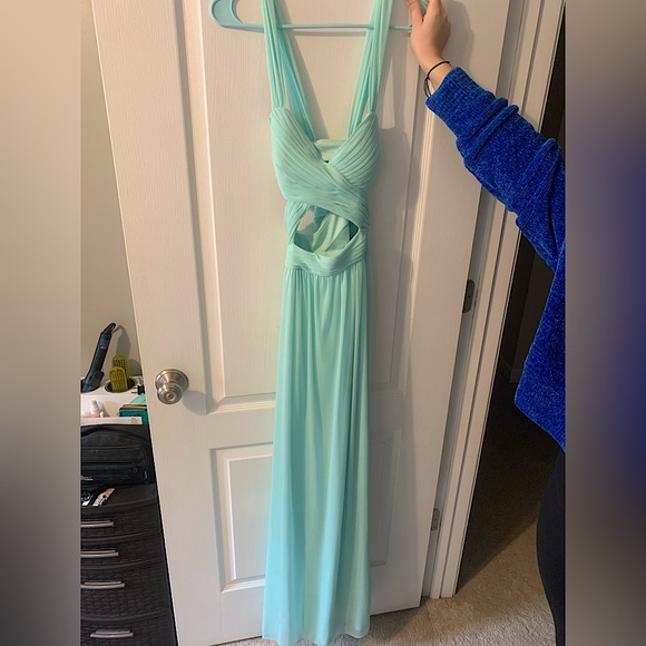 Robe De Soirée Betsy & Adam - Taille 8 - Rouge, Dos Nu Avec Col Halter - Neuf Avec étiquettes